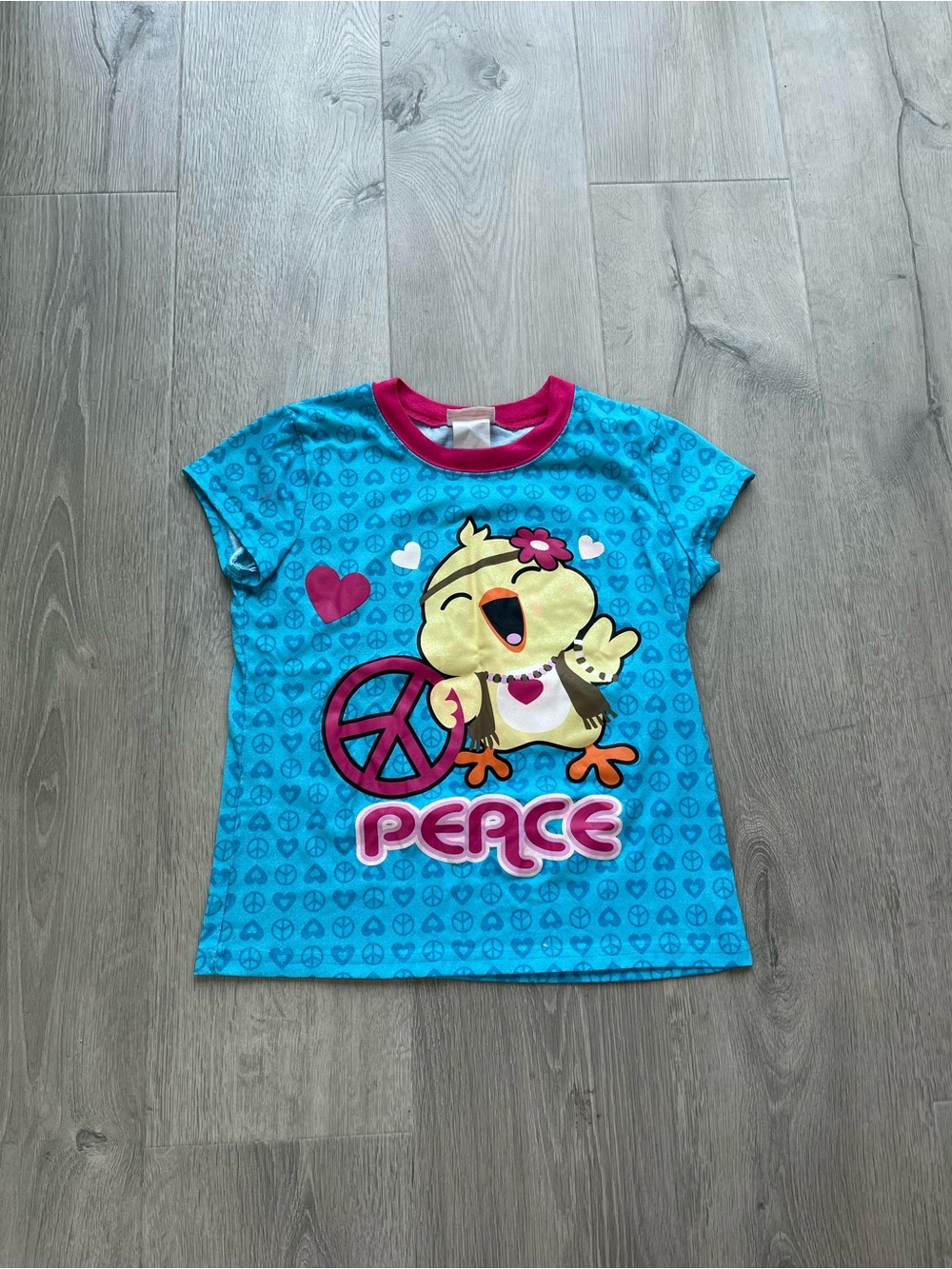 peace chick baby tee